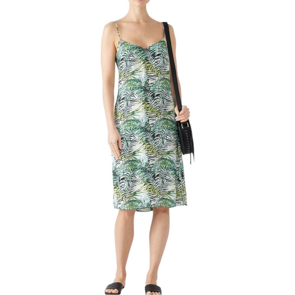 Louna Palm Print Dana Midi Dress size XS